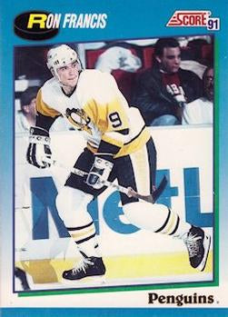 #487 Ron Francis - Pittsburgh Penguins - 1991-92 Score Canadian Hockey