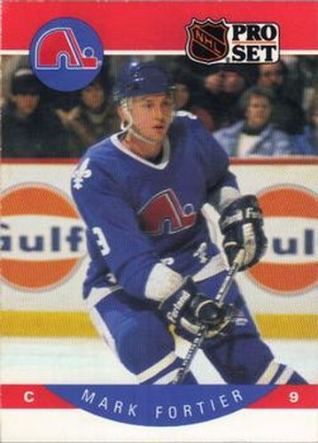 #245 Mark Fortier - Quebec Nordiques - 1990-91 Pro Set Hockey