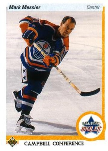 #494 Mark Messier - Edmonton Oilers - 1990-91 Upper Deck Hockey