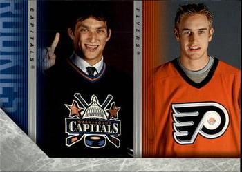 #487 Young Guns Checklist Alexander Ovechkin / Jeff Carter - Washington Capitals / Philadelphia Flyers - 2005-06 Upper Deck Hockey