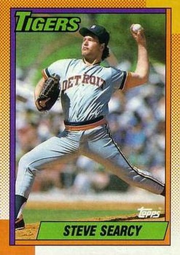 #487 Steve Searcy - Detroit Tigers - 1990 O-Pee-Chee Baseball