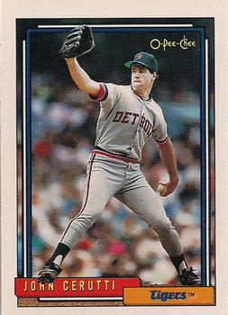 #487 John Cerutti - Detroit Tigers - 1992 O-Pee-Chee Baseball