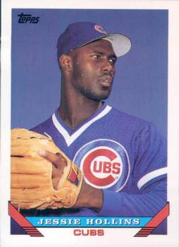 #487 Jessie Hollins - Chicago Cubs - 1993 Topps Baseball