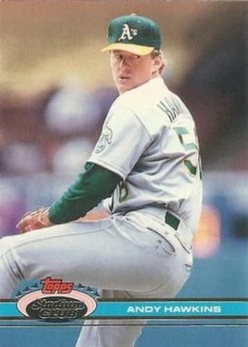 #487 Andy Hawkins - Oakland Athletics - 1991 Stadium Club Baseball