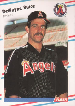 #487 DeWayne Buice - California Angels - 1988 Fleer Baseball
