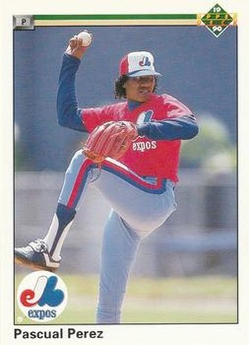 #487 Pascual Perez - Montreal Expos - 1990 Upper Deck Baseball