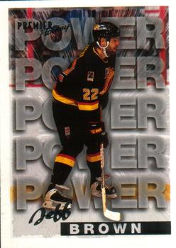 #487 Jeff Brown - Vancouver Canucks - 1994-95 O-Pee-Chee Premier Hockey