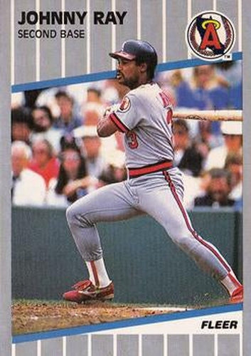 #487 Johnny Ray - California Angels - 1989 Fleer Baseball