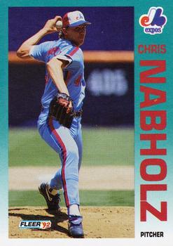 #487 Chris Nabholz - Montreal Expos - 1992 Fleer Baseball