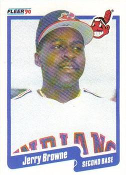 #487 Jerry Browne - Cleveland Indians - 1990 Fleer USA Baseball