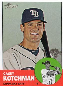 #487 Casey Kotchman - Tampa Bay Rays - 2012 Topps Heritage Baseball