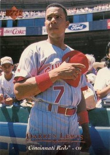 #487 Darren Lewis - Cincinnati Reds - 1995 Upper Deck Baseball