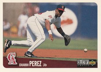 #487 Eduardo Perez - California Angels - 1996 Collector's Choice Baseball