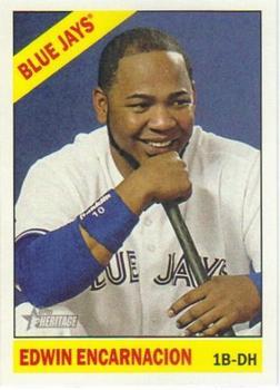 #487 Edwin Encarnacion - Toronto Blue Jays - 2015 Topps Heritage Baseball