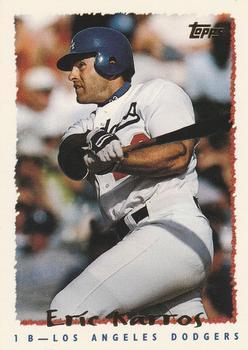 #487 Eric Karros - Los Angeles Dodgers - 1995 Topps Baseball