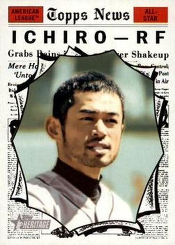 #487 Ichiro Suzuki - Seattle Mariners - 2010 Topps Heritage Baseball