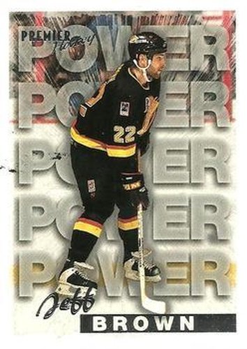 #487 Jeff Brown - Vancouver Canucks - 1994-95 Topps Premier Hockey