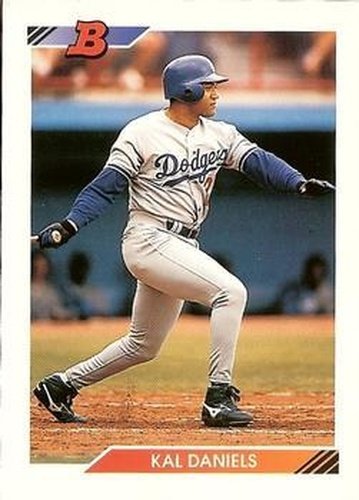 #487 Kal Daniels - Los Angeles Dodgers - 1992 Bowman Baseball