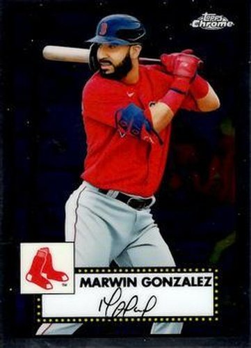 #487 Marwin Gonzalez - Boston Red Sox - 2021 Topps Chrome Platinum Anniversary Baseball