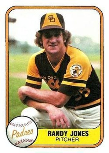 #487 Randy Jones - San Diego Padres - 1981 Fleer Baseball