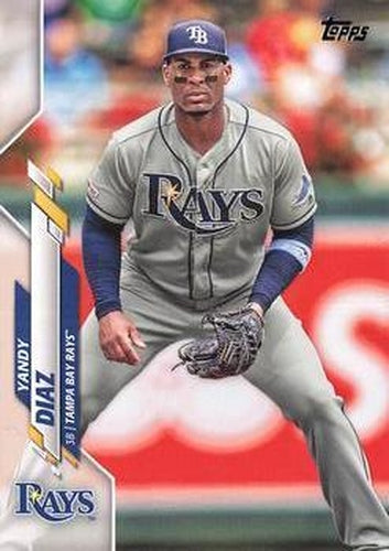 #487 Yandy Diaz - Tampa Bay Rays - 2020 Topps Baseball