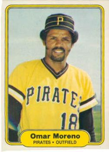 #487 Omar Moreno - Pittsburgh Pirates - 1982 Fleer Baseball