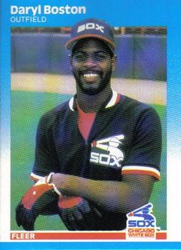 #487 Daryl Boston - Chicago White Sox - 1987 Fleer Baseball