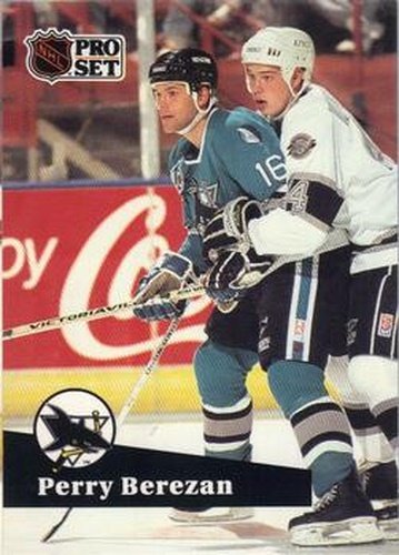 #487 Perry Berezan - 1991-92 Pro Set Hockey