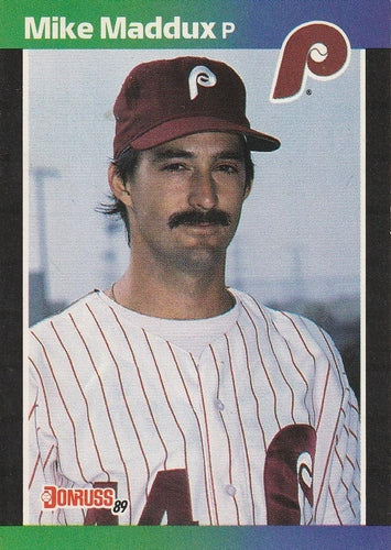 #487 Mike Maddux - Philadelphia Phillies - 1989 Donruss Baseball