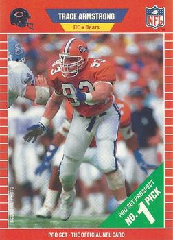 #487 Trace Armstrong - Chicago Bears - 1989 Pro Set Football