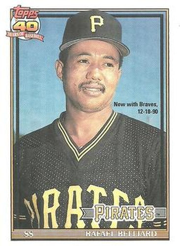 #487 Rafael Belliard - Atlanta Braves - 1991 O-Pee-Chee Baseball
