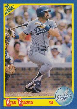 #487 Kirk Gibson - Los Angeles Dodgers - 1990 Score Baseball