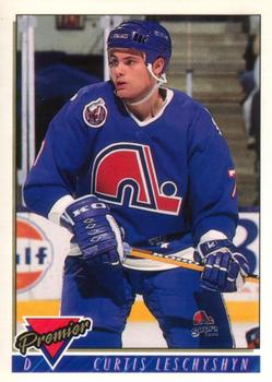 #487 Curtis Leschyshyn - Quebec Nordiques - 1993-94 O-Pee-Chee Premier Hockey