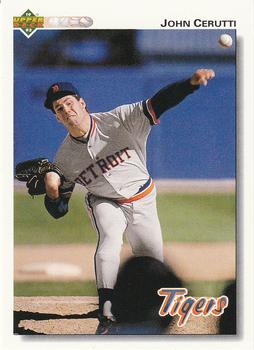 #487 John Cerutti - Detroit Tigers - 1992 Upper Deck Baseball