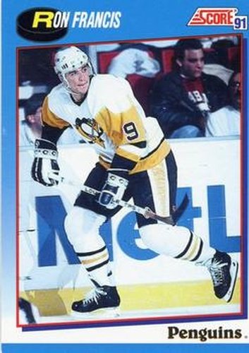 #487 Ron Francis - Pittsburgh Penguins - 1991-92 Score Canadian Bilingual Hockey