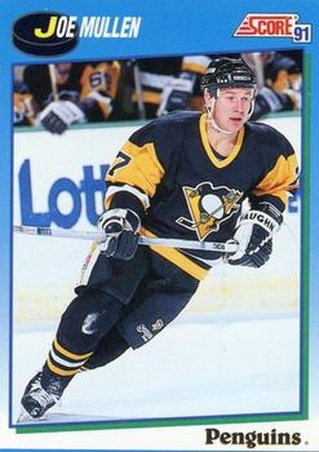 #488 Joe Mullen - Pittsburgh Penguins - 1991-92 Score Canadian Hockey