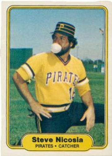 #488 Steve Nicosia - Pittsburgh Pirates - 1982 Fleer Baseball