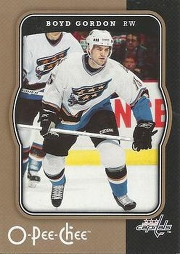 #488 Boyd Gordon - Washington Capitals - 2007-08 O-Pee-Chee Hockey