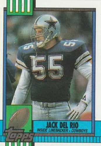 #488 Jack Del Rio - Dallas Cowboys - 1990 Topps Football