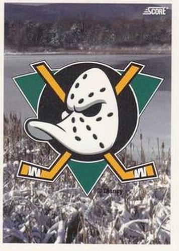 #488 Mighty Ducks Logo - Anaheim Mighty Ducks - 1993-94 Score Canadian Hockey