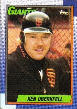 #488 Ken Oberkfell - San Francisco Giants - 1990 Topps Baseball