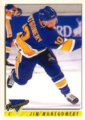 #488 Jim Montgomery - St. Louis Blues - 1993-94 O-Pee-Chee Premier Hockey
