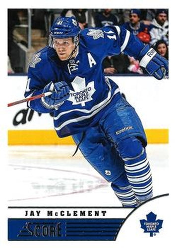 #488 Jay McClement - Toronto Maple Leafs - 2013-14 Score Hockey