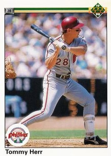 #488 Tommy Herr - Philadelphia Phillies - 1990 Upper Deck Baseball