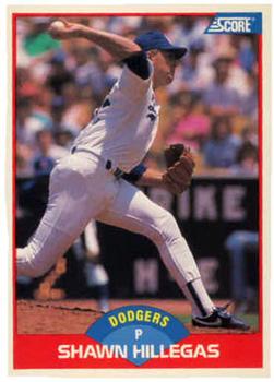 #488 Shawn Hillegas - Los Angeles Dodgers - 1989 Score Baseball