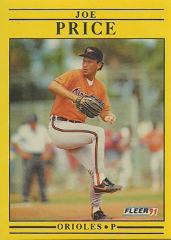 #488 Joe Price - Baltimore Orioles - 1991 Fleer Baseball