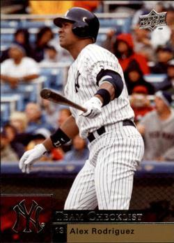 #488 Alex Rodriguez - New York Yankees - 2009 Upper Deck Baseball