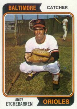 #488 Andy Etchebarren - Baltimore Orioles - 1974 Topps Baseball