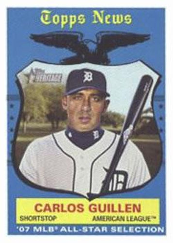 #488 Carlos Guillen - Detroit Tigers - 2008 Topps Heritage Baseball