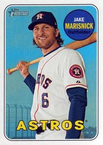 #488 Jake Marisnick - Houston Astros - 2018 Topps Heritage Baseball